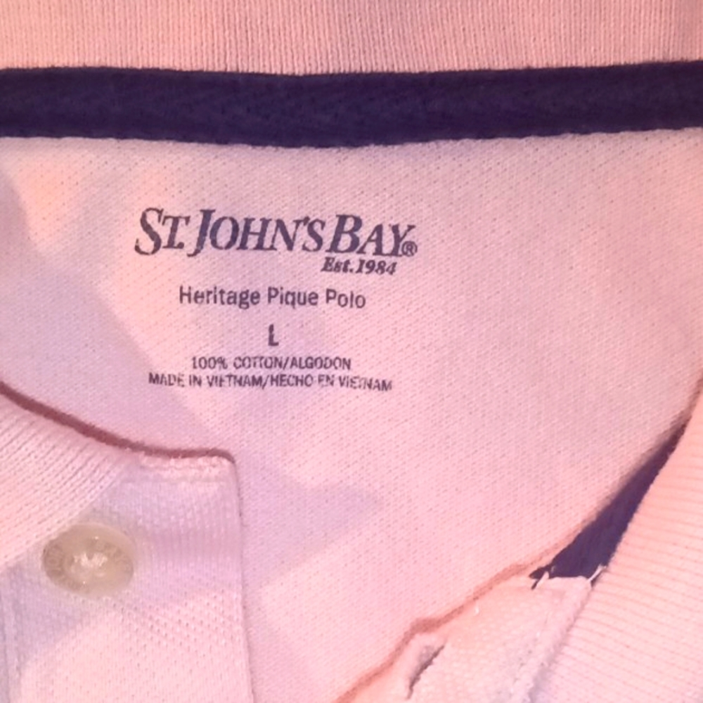 St. John's Bay Heritage Pique Polo Short Sleeve